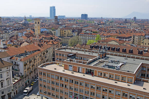 istock Aerial view of Turin Rooftops 10 1163164010