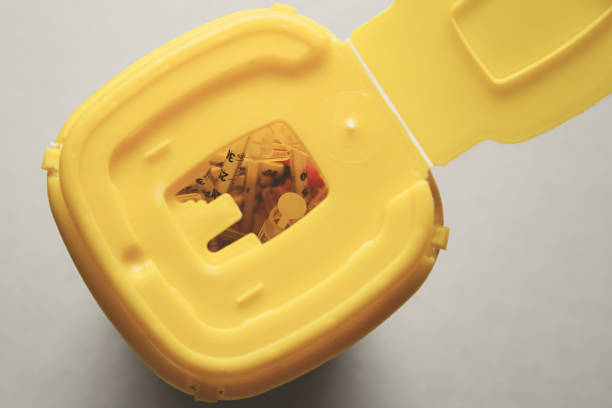 istock Medical waste container inside a hospital 1163164399