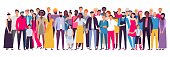 istock Multiethnic group of people. Society, multicultural community portrait and citizens. Young, adult and elder people vector illustration 1163166200