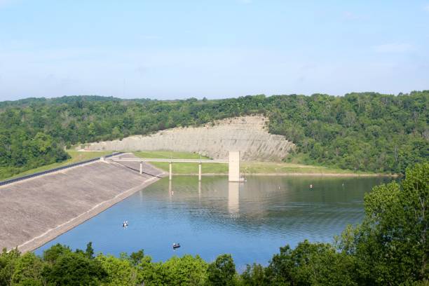 istock Dam and Lake in Park 1163166584
