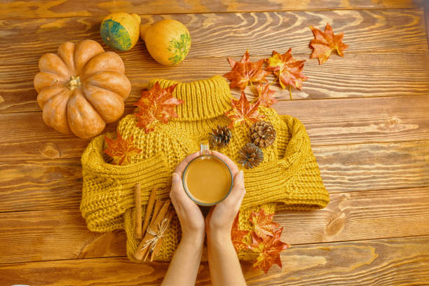 istock Delicious autumn coffee. 1163166639
