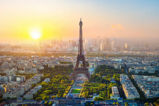 istock Aerial view of Paris 1163168510