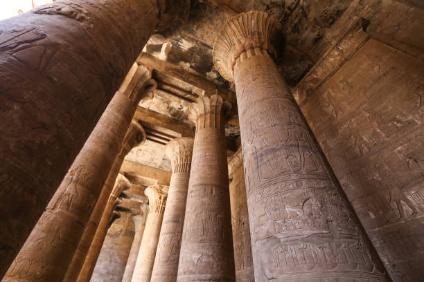 istock Columns in Edfu Temple, Edfu, Egypt 1163171747