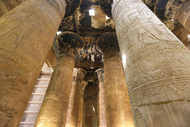 istock Columns in Edfu Temple, Edfu, Egypt 1163171750