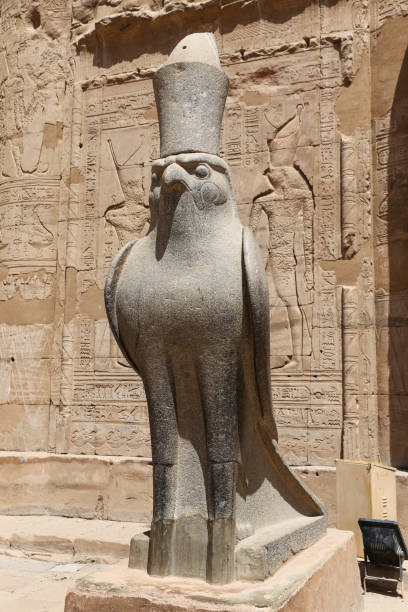 istock Horus Statue in Edfu Temple, Edfu, Egypt 1163171757