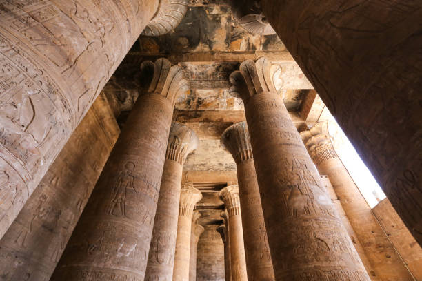 istock Columns in Edfu Temple, Edfu, Egypt 1163171761
