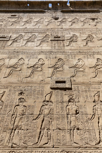 istock Scene from Edfu Temple in Edfu, Egypt 1163171817