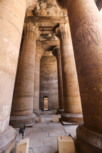 istock Columns in Edfu Temple, Edfu, Egypt 1163171831