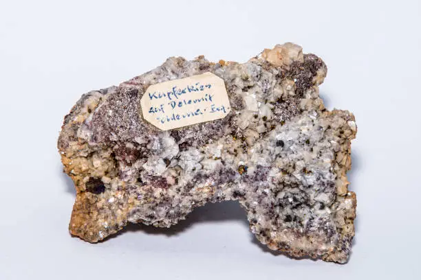Chalcopyrite pyrite mineral containing high amounts of copper ore