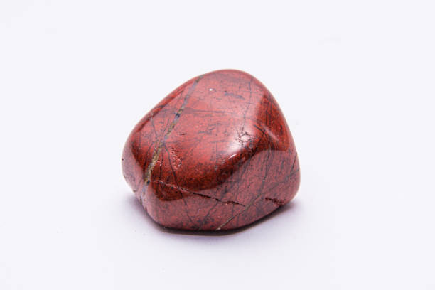 istock Breckzien jasper gem shining in powerful tones of deep red 1163176130