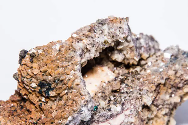 Chalcopyrite pyrite mineral containing high amounts of copper ore