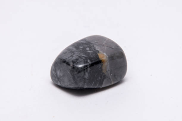 istock Picasso jasper gemstone in different tones grey black white and beige 1163176288