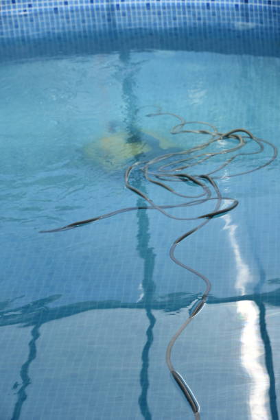 istock Automated Underwater Swimming Pool Cleaning Vacuum 1163176446