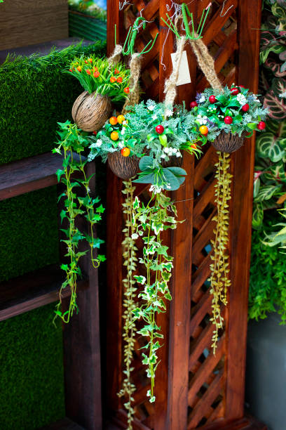 istock Hanging flower in the garden 1163179143