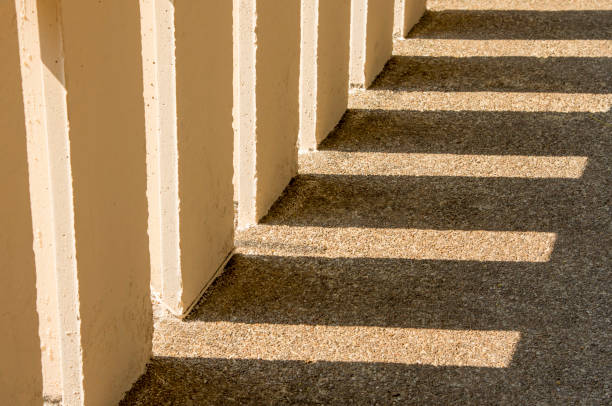 istock Abstract of light and shadow of building. 1163180732