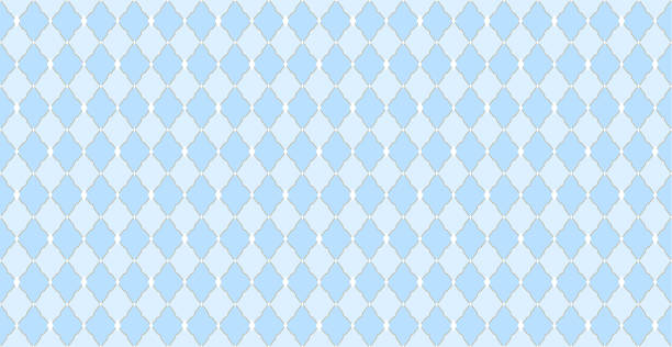 illustrazioni stock, clip art, cartoni animati e icone di tendenza di sfondo vettoriale azzurro con diamante, elegante linea dorata. - invitation pattern argyle blue