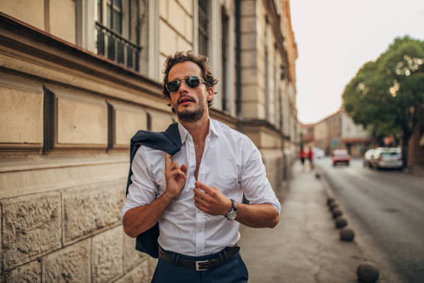 istock Businessman standing outdoors 1163190772