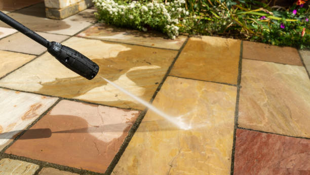 istock High pressure washing of natural stone paving 1163190817