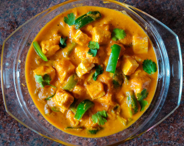 istock Indian cottage cheese with tomato onion gravy. 1163191385