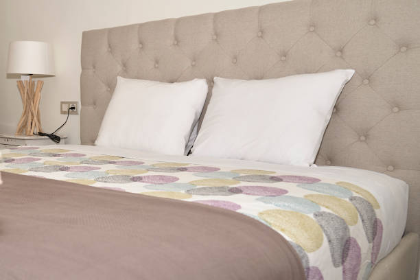 istock Modern bedroom in an apartment 1163195811