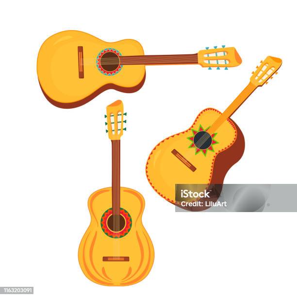 galón orgánico Catastrófico Ilustración de Conjunto De Instrumentos Musicales Tradicionales Mexicanos  Guitarra Y Guitarrón y más Vectores Libres de Derechos de Anticuado - iStock