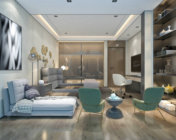 istock 3D Render of Living room 1163204824