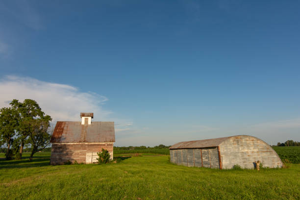 istock Old rustic barn in the Midwest as the sun begins to set.  LaSalle County, Illinois, USA 1163205607