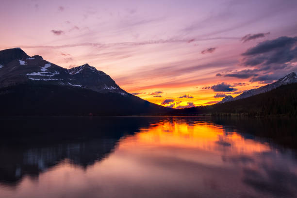 istock Sunset Bow Lake, Banff National Park, Alberta Canada. 1163205980