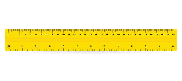 istock 30cm Measure Tape ruler school metric measurement. Metric ruler. 1163206066