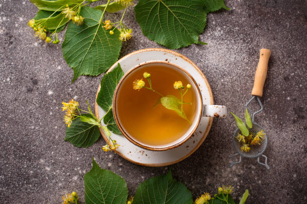 istock Healthy hot linden tea in cup 1163211996