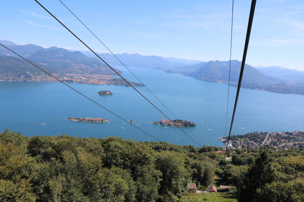 istock Cable car trip from Monte Mottarone to Lake Maggiore, Italy 1163217315