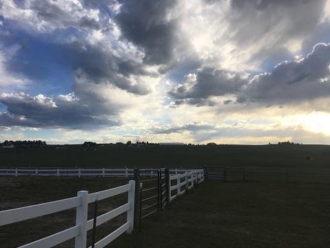 Cloudy late afternoon in Parker, CO