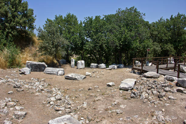 istock Ruins of ancient Troia city 1163230072