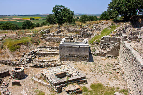 Gobeklitepe in Sanliurfa. Gobeklitepe ruins view. The Oldest Temple of the World. Gobeklitepe is a Unesco World Heritage site. Sanliurfa, Turkey.