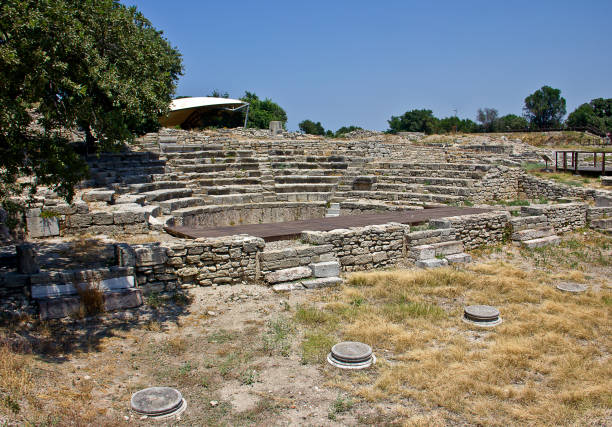 istock Ruins of ancient Troia city 1163232199