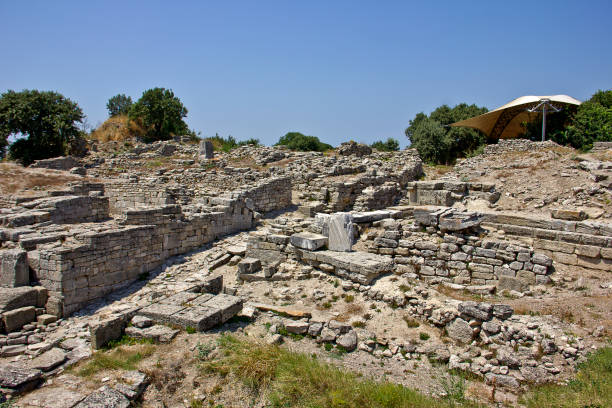 istock Ruins of ancient Troia city 1163232237