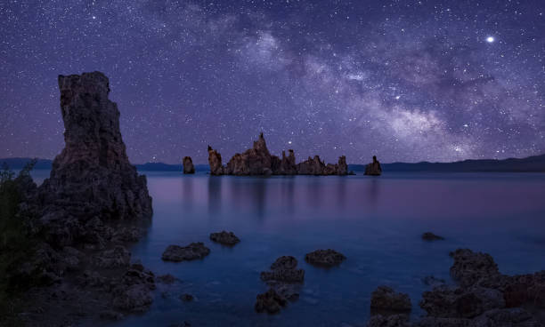 Free Stock Photo of A rock formation in the water at night | Download ...