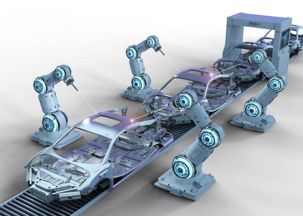 istock Automation aumobile factory concept 1163242942