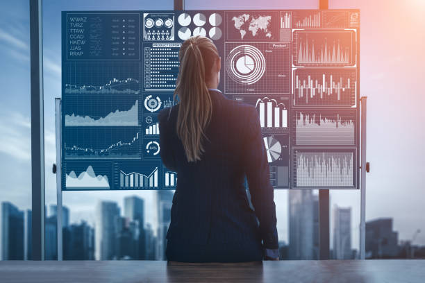 istock Big Data Technology for Business Finance Concept. 1163243607