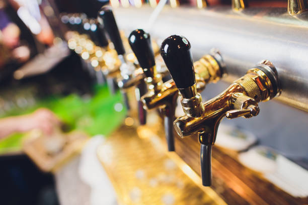 istock Many beer taps in the beer bar. 1163244182