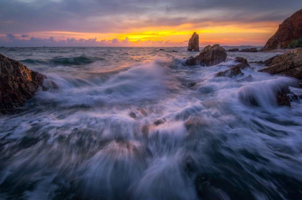 Seascape at twilight