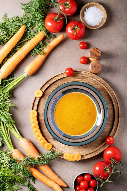 Carrot puree soup