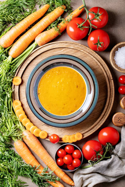 Carrot puree soup