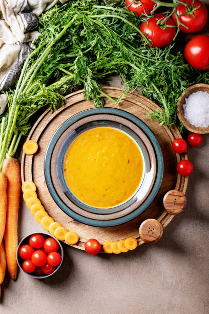 Carrot puree soup