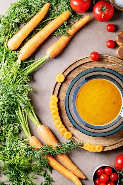Carrot puree soup