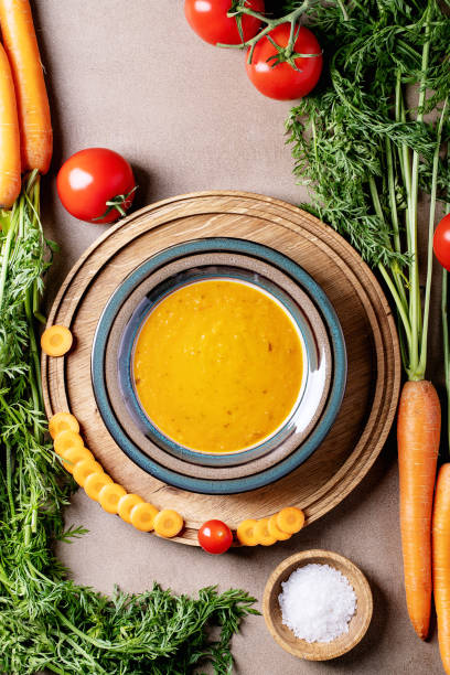 Carrot puree soup