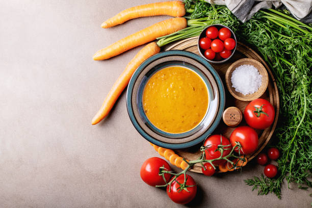 Carrot puree soup