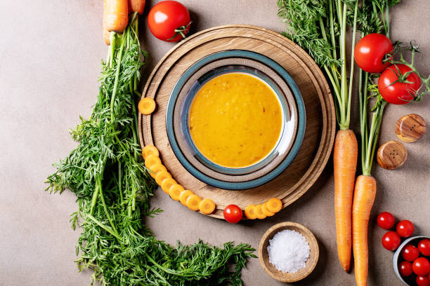 Carrot puree soup