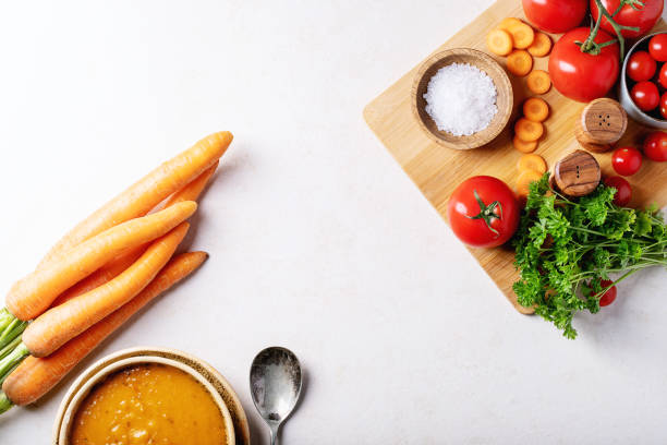 Carrot puree soup