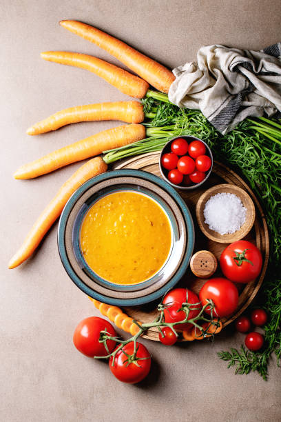 Carrot puree soup